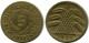 5 RENTENPFENNIG 1924 G DEUTSCHLAND Münze GERMANY #DB871.D - 5 Rentenpfennig & 5 Reichspfennig
