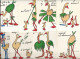 270423A - ILLUSTRATEUR RAYMOND SEMPE - Série De 12 Cartes Humour Oiseau Piaf Autruche - Sempé