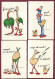 270423A - ILLUSTRATEUR RAYMOND SEMPE - Série De 12 Cartes Humour Oiseau Piaf Autruche - Sempé