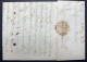 Lettre 1727 En Port Dû Marque " ORLEANS " Légèrement Incuvée En Noir 23x 5mm Pour DIJON + Taxe 10 TTB - ....-1700: Precursori