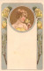 ILLUSTRATEUR SIGNE HORN - Art Nouveau - Femme Et Fleurs  - Carte Postale Ancienne - Andere & Zonder Classificatie