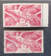 FRANCE COLONIE 1946 ANNIVERSAIRE DE LA VICTOIRE TYPES TIMBRES AERIENS D AFRIQUE EQUATORIALE CAT YVERT N. 43 MNH OBLITERE - 1946 Anniversaire De La Victoire