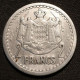 MONACO - 2 FRANCS 1943 -  LOUIS II - Aluminium - Sans Date - KM 131 - 1922-1949 Louis II