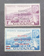 FRANCE COLONIE GUYANE 1944 MARECHAL PETAIN SURCHARGES OEUVRES COLONIALES CAT YVERT N. 177/178 MNH - 1944 Maréchal Pétain, Surchargés – Œuvres Coloniales