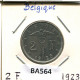 2 FRANCS 1923 FRENCH Text BÉLGICA BELGIUM Moneda #BA564.E - 2 Francs