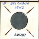 1 FRANC 1943 BELGIQUE-BELGIE BÉLGICA BELGIUM Moneda #AW287.E - 1 Franc