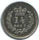 1 1/2 PENCE 1843 UK GROßBRITANNIEN GREAT BRITAIN Ag Münze Colonial #AE802.16.D - E. 1 1/2 - 2 Pence
