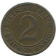 2 REICHSPFENNIG 1924 A GERMANY Coin #AE284.U - 2 Rentenpfennig & 2 Reichspfennig