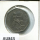 50 NEW PENCE 1980 UK GREAT BRITAIN Coin #AU843.U - 50 Pence