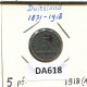 5 PFENNIG 1918 A ALEMANIA Moneda GERMANY #DA618.2.E - 5 Rentenpfennig & 5 Reichspfennig