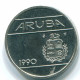 25 CENTS 1990 ARUBA (NEERLANDÉS NETHERLANDS) Nickel Colonial Moneda #S13636.E - Aruba