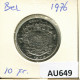 10 FRANCS 1976 DUTCH Text BELGIUM Coin #AU649.U - 10 Frank