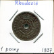 1 PENNY 1937 SOUTHERN RODESIA RHODESIA ZIMBABWE Moneda #AP617.2.E - Simbabwe