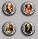 Writer Wolfgang Von Goethe ART BADGE BUTTON PIN SET 1 (1inch/25mm Diameter) 35 DIFF - Personnes Célèbres