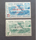 FRANCE COLONIE COTE D IVOIRE 1944 MARECHAL PETAIN SURCHARGES OEUVRES COLONIALES CAT YVERT N. 175/176 MNH - 1944 Maréchal Pétain, Surchargés – Œuvres Coloniales