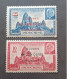 FRANCE COLONIE INDOCHINE 1944 MARECHAL PETAIN SURCHARGES OEUVRES COLONIALES CAT YVERT N.294/295 MNH - 1944 Maréchal Pétain, Surchargés – Œuvres Coloniales