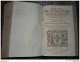 GRAND LIVRE 1663 MARTINI BONACINAE MEDIOLANENSIS SACRAE THEOLOGIE 1 Volume TOME 2 ET 3 SUMPTIBUS LAVRENTII ANISSON - Before 18th Century