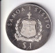 MONEDA DE PLATA DE SAMOA I SISIFO DE 1 DOLLAR DEL AÑO 1978 PACIFIC FLIGHT - LA DE LA FOTO (CON RAYA DETRAS) - Amerikaans-Samoa