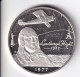 MONEDA DE PLATA DE SAMOA I SISIFO DE 1 DOLLAR DEL AÑO 1977 LINDBERGH FLIGHT - LA DE LA FOTO (CON RAYA DETRAS) - Amerikaans-Samoa