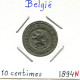 10 CENTIMES 1894 DUTCH Text BELGIEN BELGIUM Münze #BA271.D - 10 Centimes