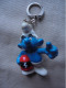 Ancien - Porte-clés Figurine Schtroumpf Motard Peyo 1991 - I Puffi