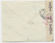 MAURITANIE 3FR50 SEUL LETTRE COVER  AVION DAKAR 12 AOUT 1944 SUCCURSALE POUR CROIX ROUGE GENEVE CENSURE OUVERT DR + NAZI - Cartas & Documentos