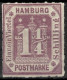 German States Hamburg 1866 1¼ Schilling MiNr 20  MNH** Stamp - Hamburg