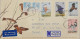 HONG KONG 1988 Complete 4v Set Of BIRDS Stamps (Michel #536/39) On Official FDC REGISTERED To FINLAND As Per Scan - Briefe U. Dokumente