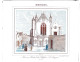Belgique, "Carte Porcelaine" Porseleinkaart, Nouveau Portail De L'Eglise St Jacques, Bruges, Dim: 127 X 103 Mm - Porzellan