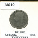 5 FRANCS 1950 DUTCH Text BÉLGICA BELGIUM Moneda #BB210.E - 5 Franc