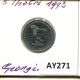 5 TETRI 1993 GÉORGIE GEORGIA Pièce #AY271.F - Georgië