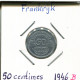 50 CENTIMES 1946 FRANCIA FRANCE Moneda Provisional Government #AM233.E - 50 Centimes