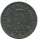 5 PFENNIG 1921 E ALEMANIA Moneda GERMANY #AE311.E - 5 Rentenpfennig & 5 Reichspfennig