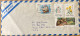 ARGENTINA 1990,COVER USED TO USA, FLOWER, PLANT, SHIP, FOREST, ANIMAL, NATURE,  4 DIFFERENT STAMP. - Covers & Documents