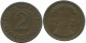 2 REICHSPFENNIG 1924 A DEUTSCHLAND Münze GERMANY #AE284.D - 2 Rentenpfennig & 2 Reichspfennig