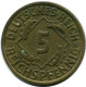 5 REICHSPFENNIG 1936 A GERMANY Coin #DB881.U - 5 Rentenpfennig & 5 Reichspfennig