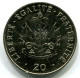 20 CENTIMES 1991 HAITÍ HAITI UNC Moneda #W11100.E - Haiti