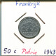 50 CENTIMES 1943 FRANKREICH FRANCE Französisch Münze Französisch State #AM230.D - 50 Centimes