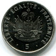 5 CENTIMES 1997 HAITI UNC Münze #W11404.D - Haití