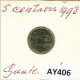 5 CENTAVOS 1998 GUATEMALA Coin #AY406.U - Guatemala