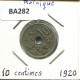 10 CENTIMES 1920 Französisch Text BELGIEN BELGIUM Münze #BA282.D - 10 Centimes
