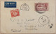 India 1933 8a KGV STAMPED & SIMLA POSTAGE DUE, UK 1d Paid Stamped MIX FRANKING Air Mail COVER To ENGLAND As Per Scan - Poste Aérienne