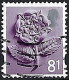 GREAT BRITAIN 2008 QEII 81p Deep Reddish Lilac & Silver SGEN19 FU - Angleterre