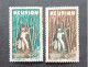 FRANCE COLONIE REUNION 1947 SERIE COURANTE CAT YVERT N. 265-267 MNH - Neufs