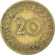 Monnaie, Saare, 20 Franken, 1954 - 20 Franken