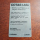 BOLIVIA - INDUCTIVE CARD - COTAS DARUMA - TELEFONIA PUBLICA - FIRST ISSUE - AS IN PIC - Bolivia