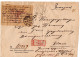 L65568 - Russland - 1915 - 15K Wappen EF A R-OrtsBf PETROGRAD, M "Spravka"-Aufkleber - Storia Postale