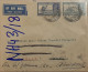 British India 1939 Airmail COVER From INDIA To ITALY KG V 9 1/2a Stamps NICE Cancellations On Front & Back - Corréo Aéreo