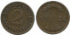 2 RENTENPFENNIG 1924 J DEUTSCHLAND Münze GERMANY #AE286.D - 2 Renten- & 2 Reichspfennig