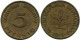 5 PFENNIG 1950 J WEST & UNIFIED GERMANY Coin #DB897.U - 5 Pfennig